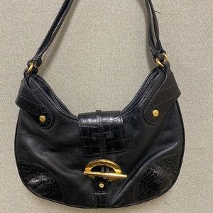 Lauren Ralph Lauren Leather Hobo Shoulder Bag